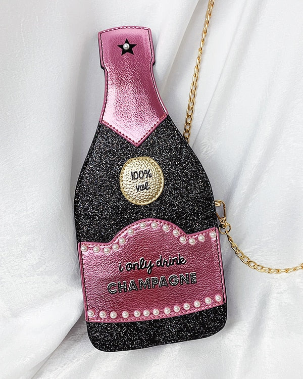 Sofie Stication Champagne Bottle Handbag