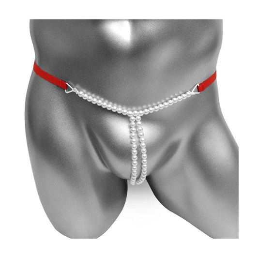 Adda Miration Crotchless Pearls Thong