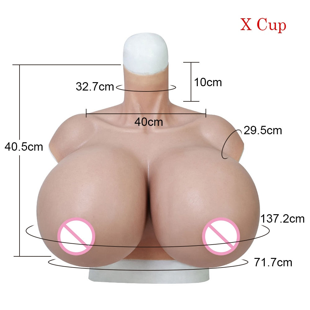 Huge X Cup Elastic Cotton Filled Breast Forms