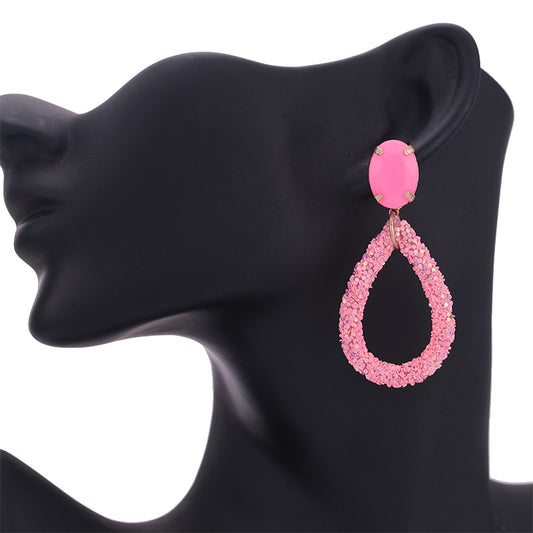 Carol Chorale Crystal Heart Earrings – Stage-Ready Drag Glam