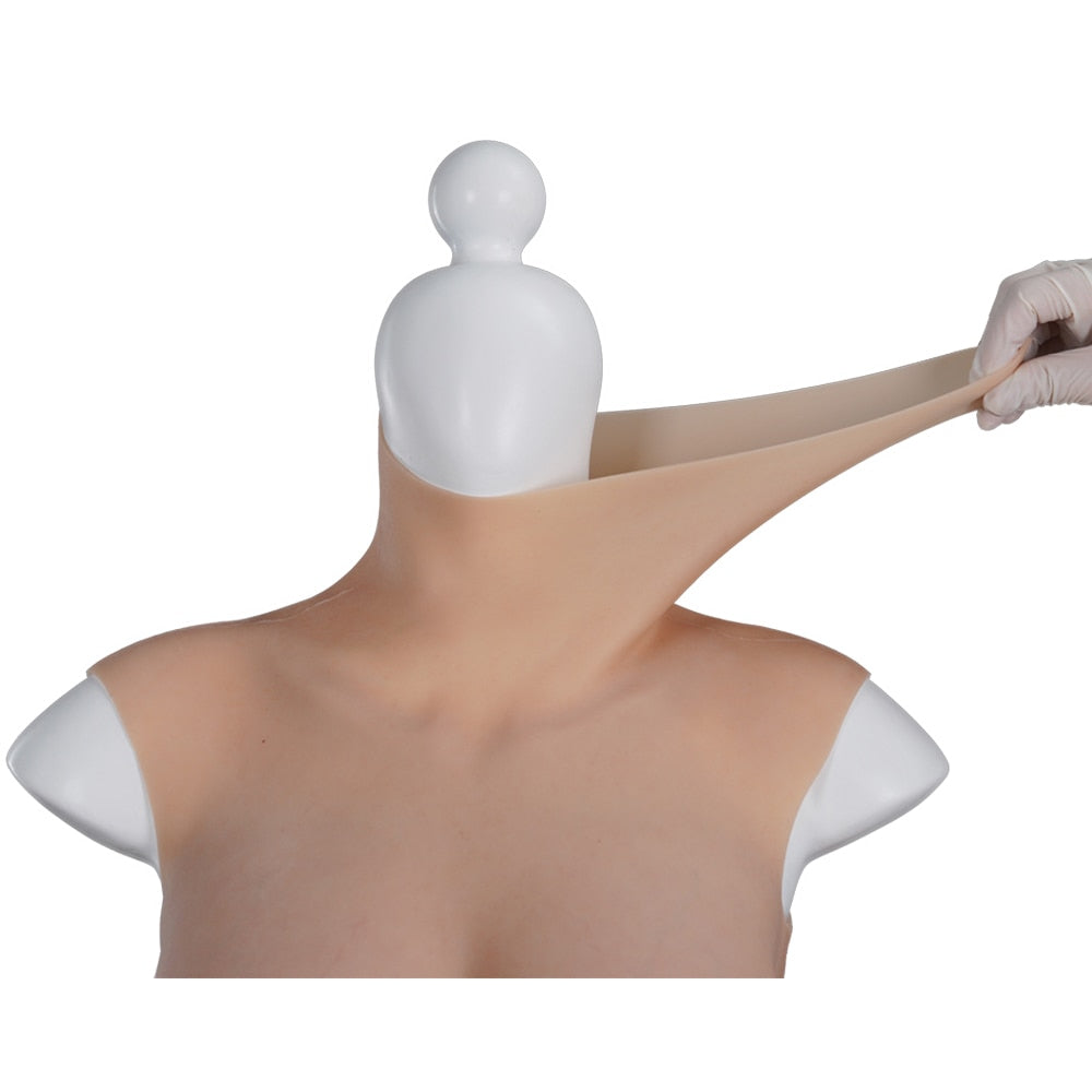 Silicone Crossdressing Breast Forms with Pregnant Belly
