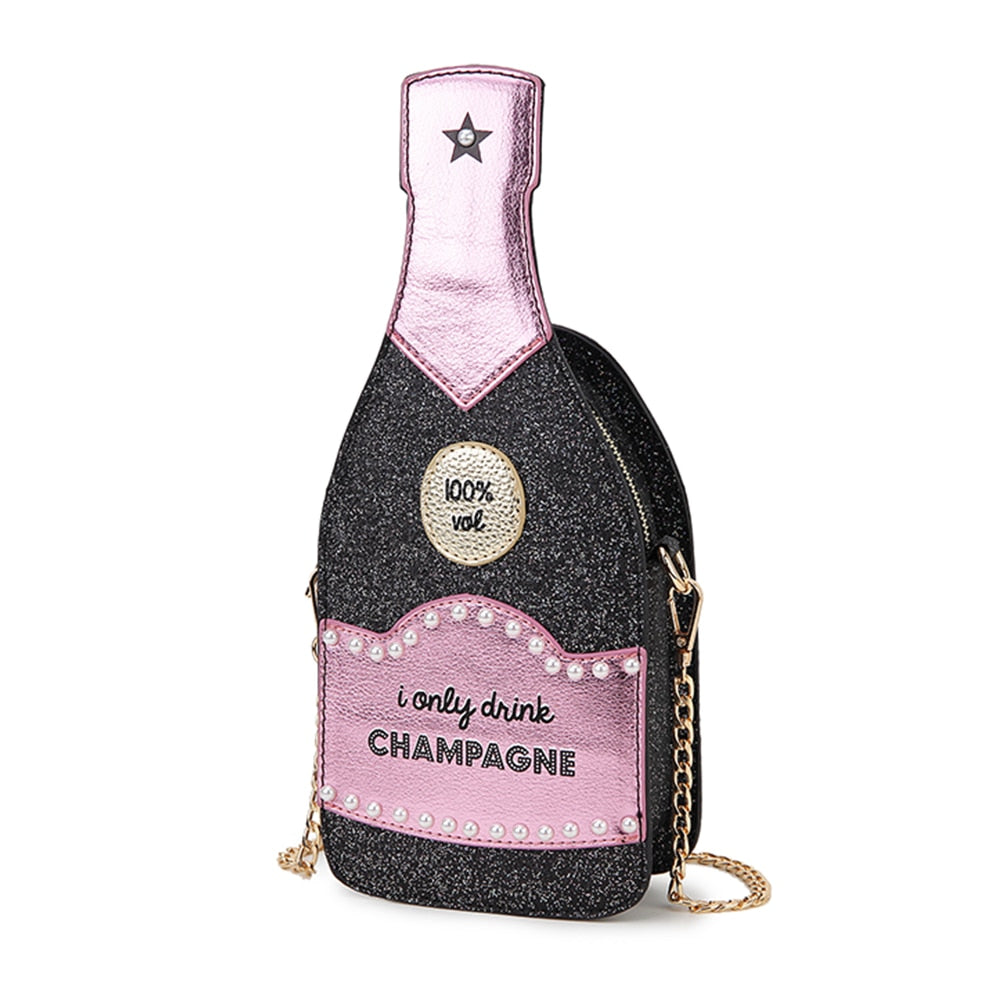 Sofie Stication Champagne Bottle Handbag