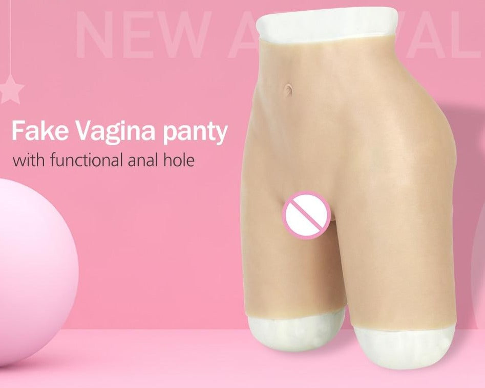 Penetrable Silicone Fake Vagina Panties