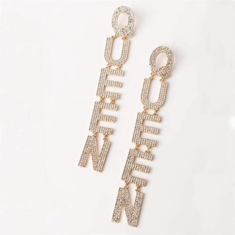 Queen Rhinestone Earrings