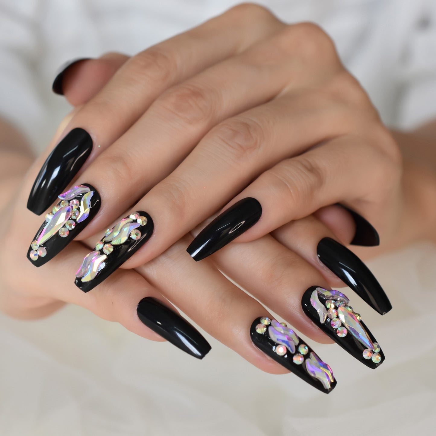 Bella Lush Luxury Crystal Press On Nails