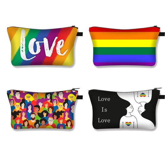 LGBT Gay Pride Rainbow Cosmetic Bags