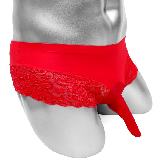 Floral Lace With Penis Sheath