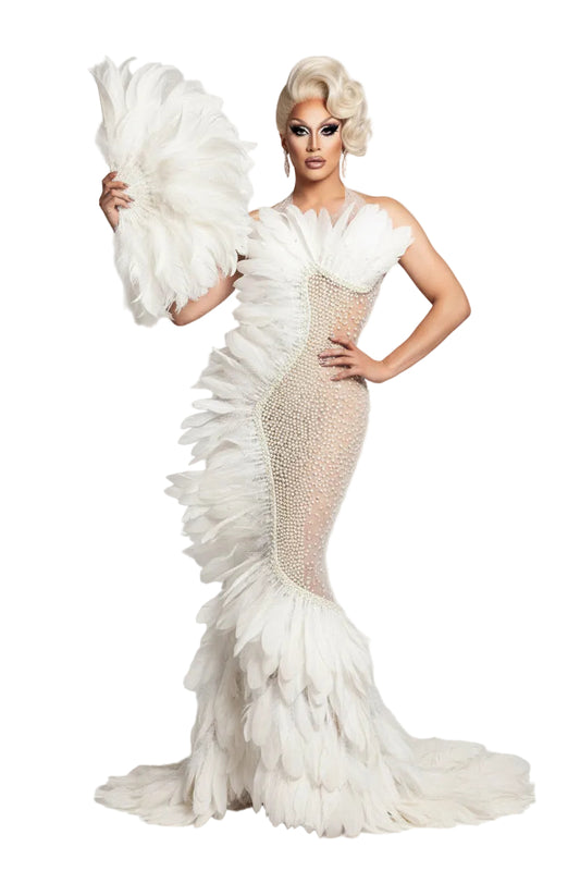 Samooth Sleeveless Feather Dress