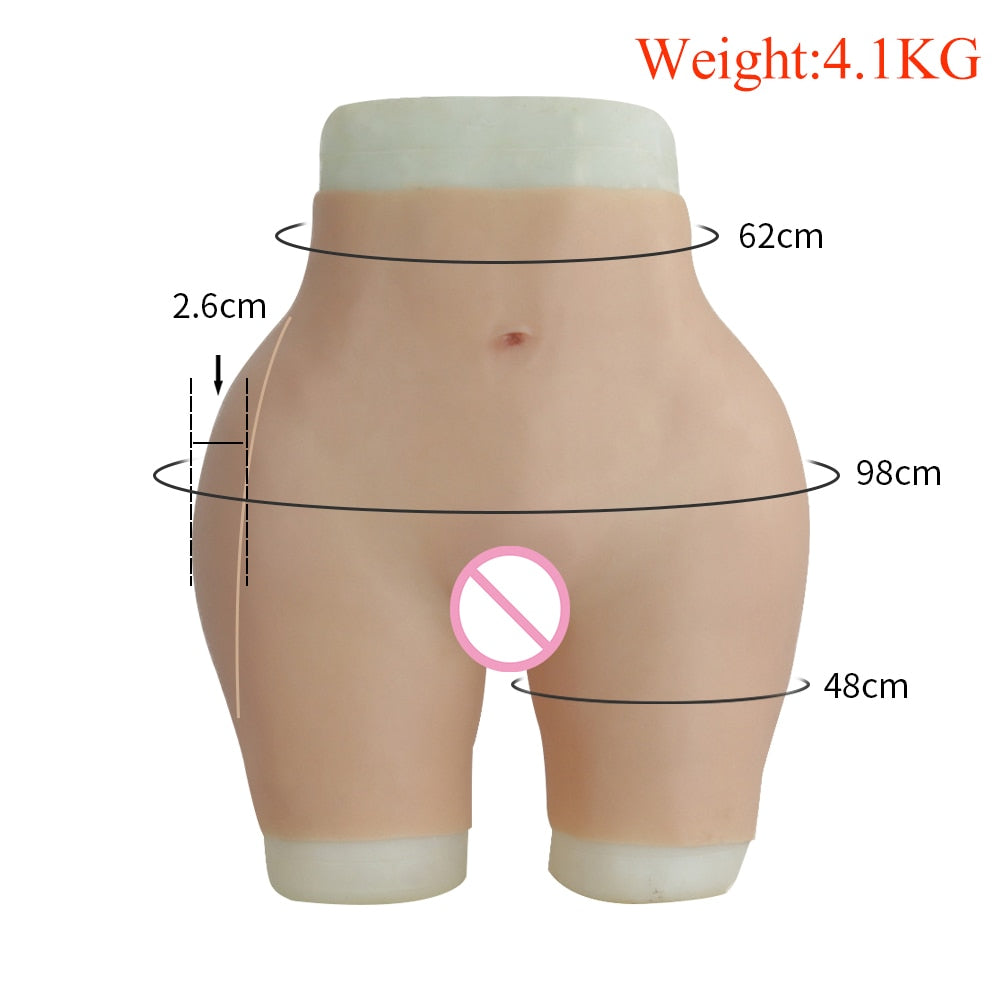 Hip Enhancer Silicone Vagina Panties