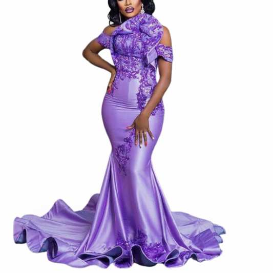 Eileen Cuisine Off The Shoulder Mermaid Gown