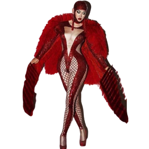 Etha Nitty Sequin Jumpsuit 3 Piece Set