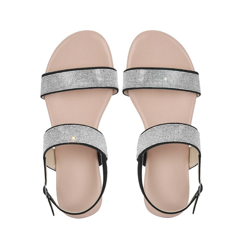 Silver Foxx Rhinestone Sandals