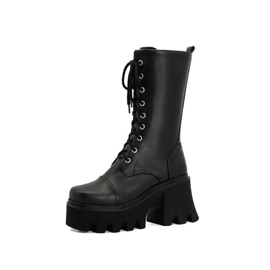 Valeria Platform Mid-Calf Boots
