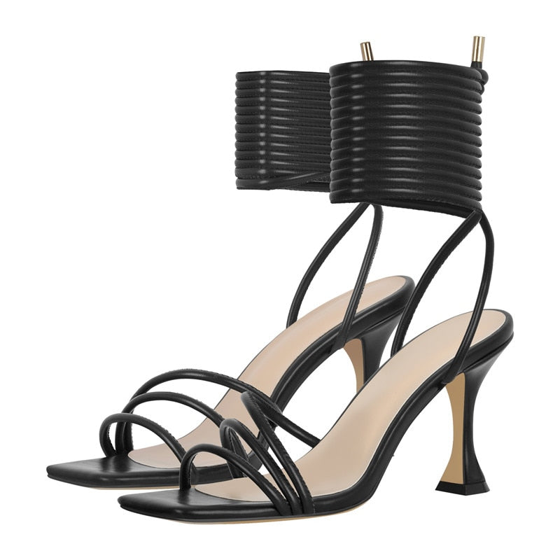 Jue Wells Square Toe Sandals