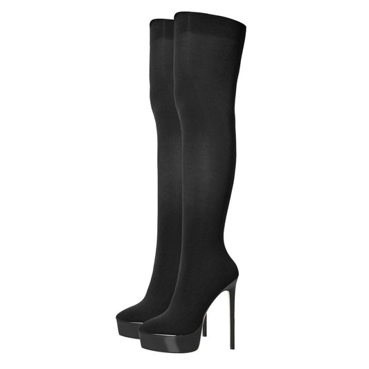 Roma Ence Over the Knee Stretch Boots