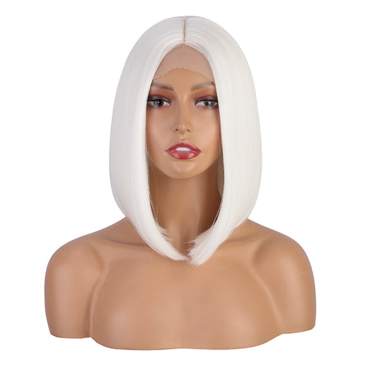 Short White Bob Wig