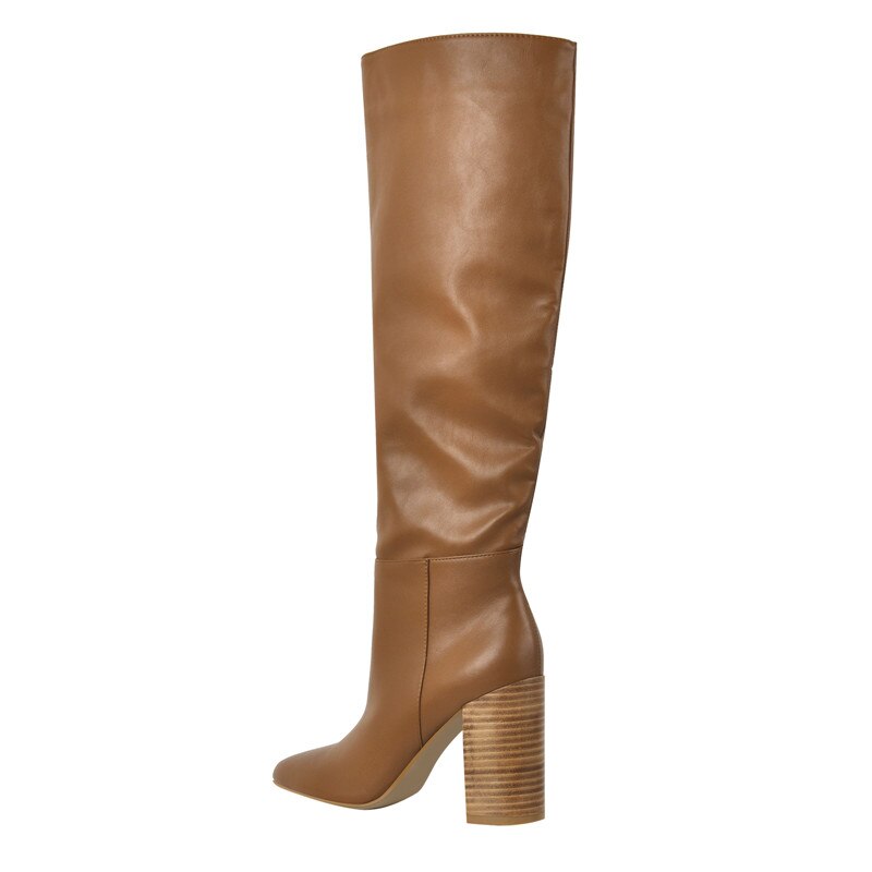"Shay D" Knee High Chocolate Boots