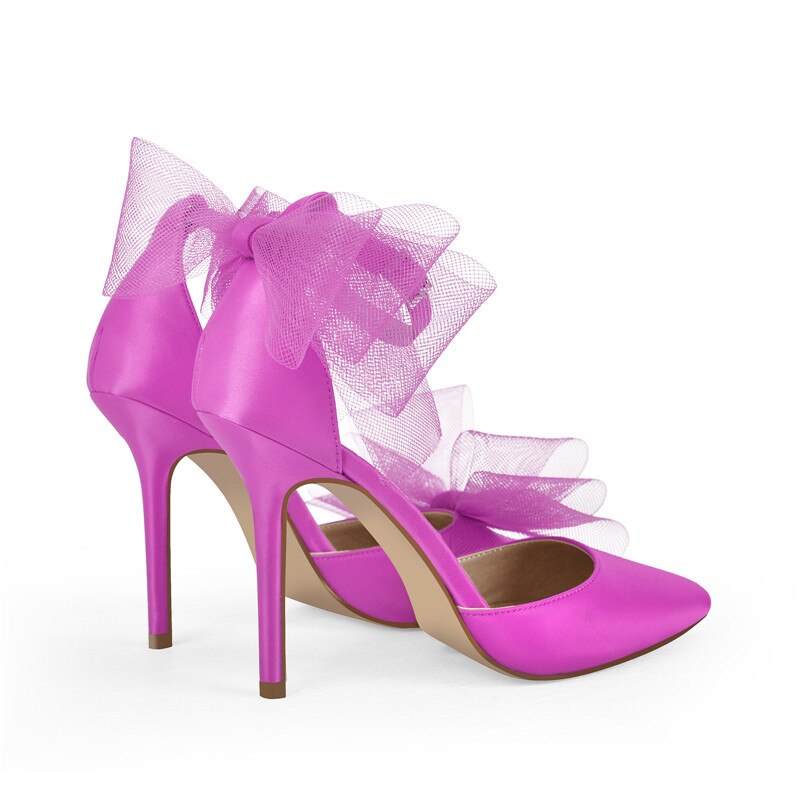 Rey Torric Tulle Bow Pumps