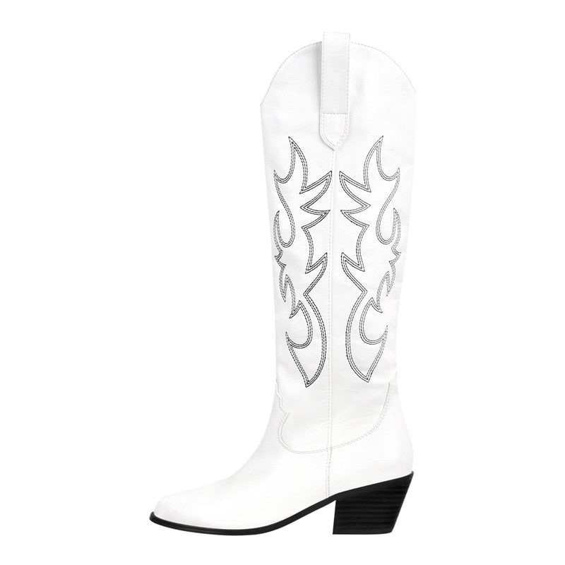 Embroidered Shannel Western Cowboy Boots