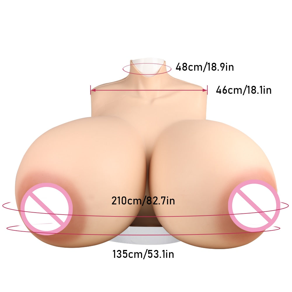 Huge ZZ Plus Silicone Breast Forms