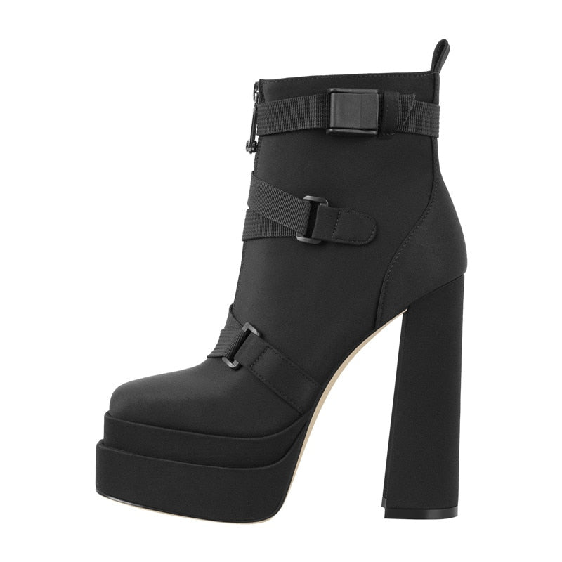 Tyra Living Platform Ankle Boots