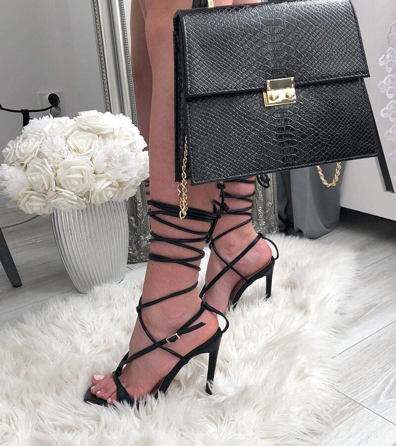 Dick Deficient Square Toe Strappy Sandals