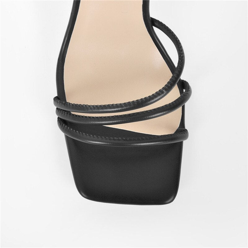 Jue Wells Square Toe Sandals