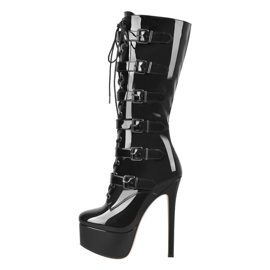 Eva Siff Platform Ankle Boots - Fierce Drag Queen Essentials