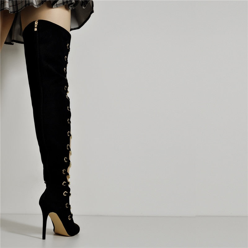 Mistress O’Vary Over The Knee Suede Boots