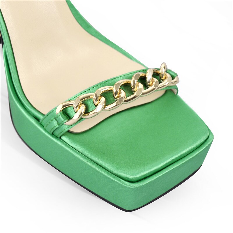 Angie O’Plasty Platform Peep Toe  Sandals