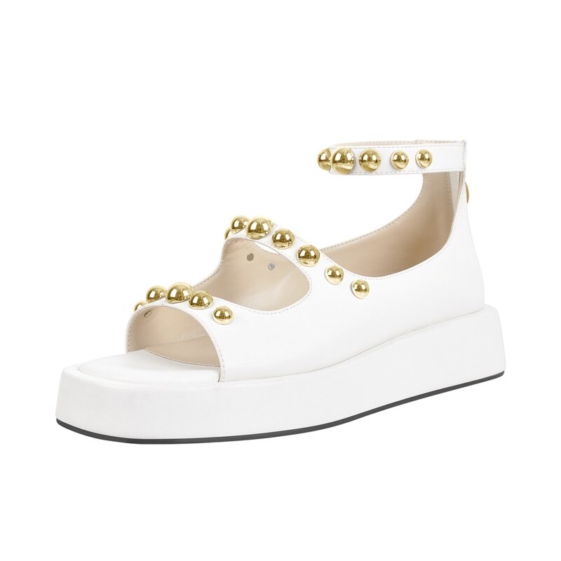 Aliyah Alone Open Toe Studded Sandals