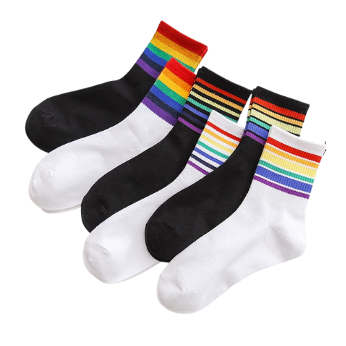 LGBT Striped Rainbow Socks