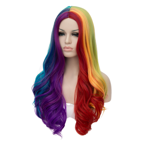Long Rainbow Wig