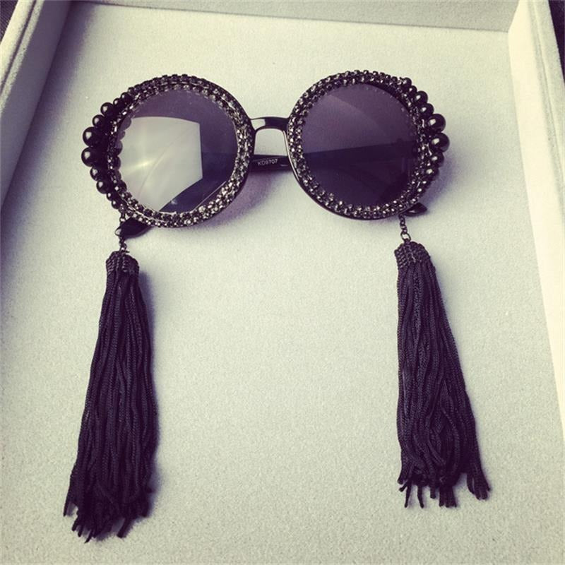 Queen Mariah Tassel Sunglasses