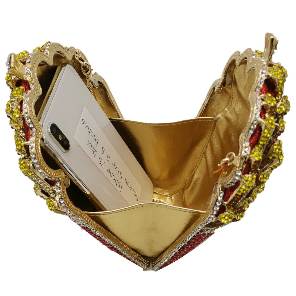 French Fries Crystal Clutch