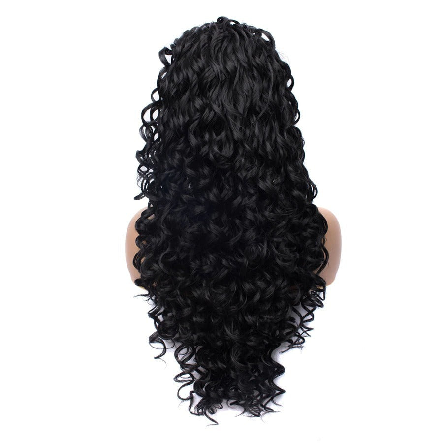 Shelby Late Black Curly Wig