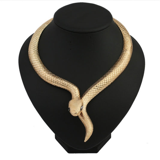 Golden Snake Necklace