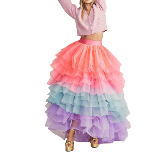 Tutu Much Fun: Colorful Layered Skirt for Queens Who Mean Business!