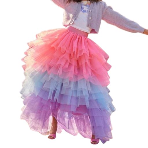 Tutu Much Fun: Colorful Layered Skirt for Queens Who Mean Business!