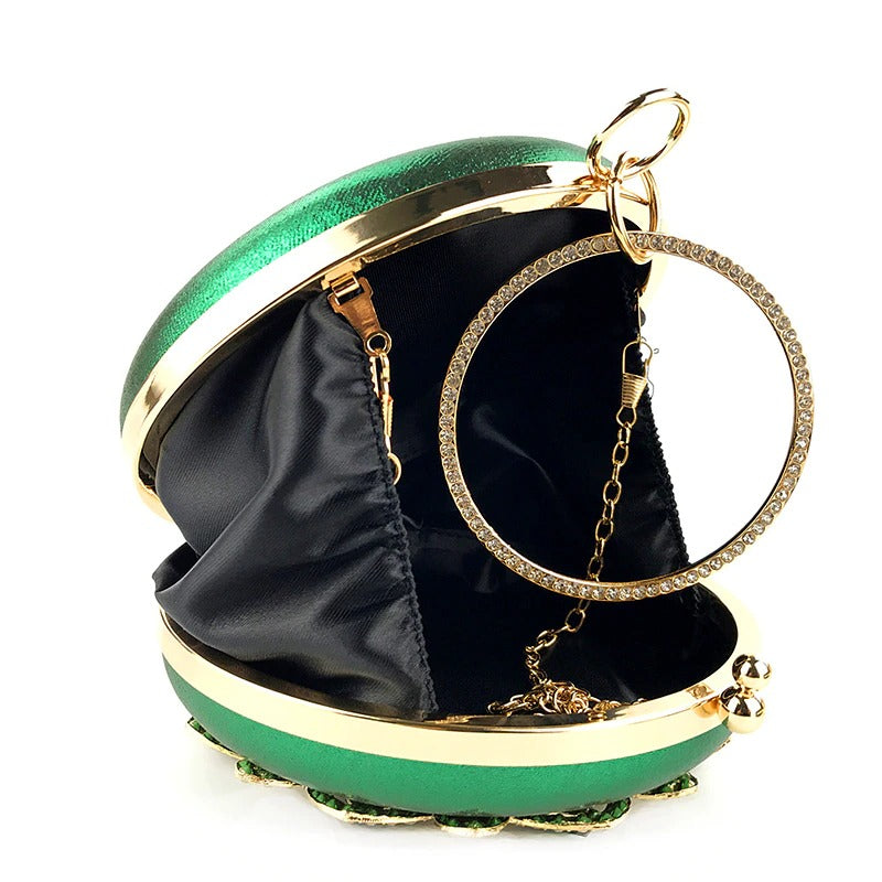 Belle Ligerrente Round Clutch Handbag