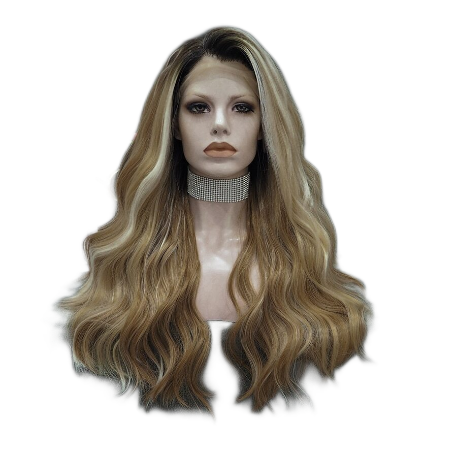 Rhea Ranged Highlighted Blonde Brown Lace Front Wig The Drag Queen Store
