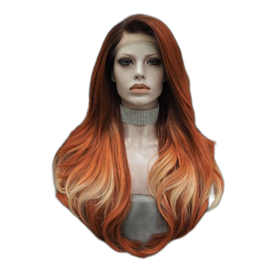 Ruby Slippers Ombre Orange Lace Front Wig