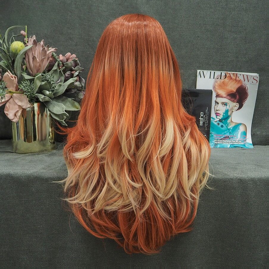 Ruby Slippers Ombre Orange Lace Front Wig