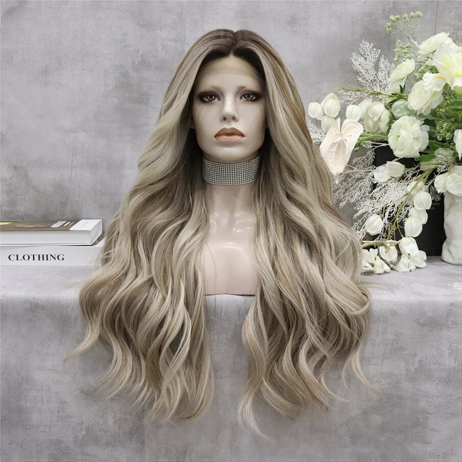 Amanda Reckonwith Ombre Blonde Lace Front Wig