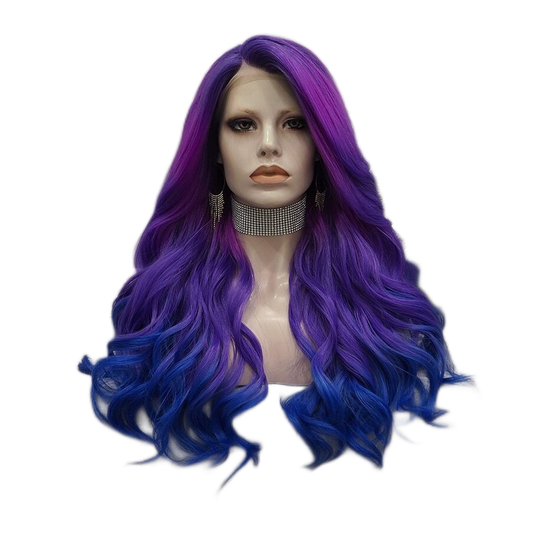 Lucy Stoole Purple Blue Ombre Lace Front Wig