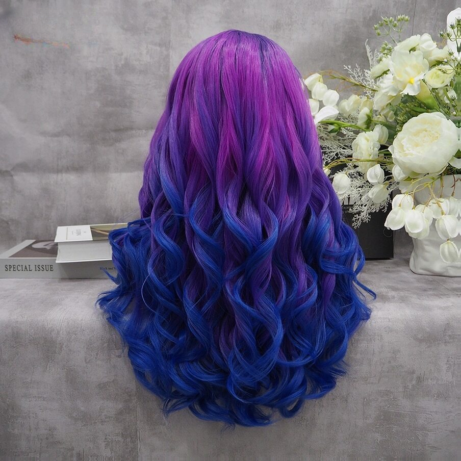 Lucy Stoole Purple Blue Ombre Lace Front Wig