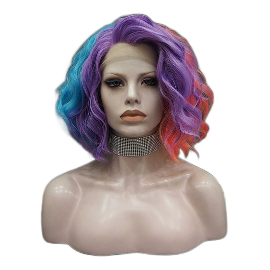 Raye Nessance Colorful Short Bob Rainbow Wig