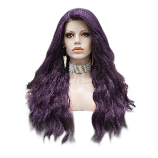 Sall Lay Dark Purple Lace Front Wig