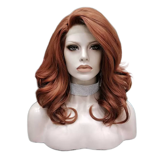 Gigi Lamour Copper Red Short Lace Front Wig