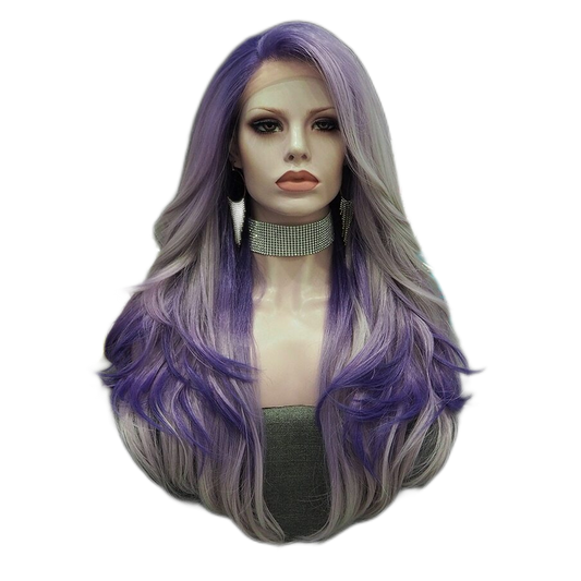Didi Divine Ombre Purple Grey Lace Front Wig